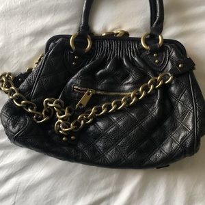 Marc Jacobs black quilted Stam bag